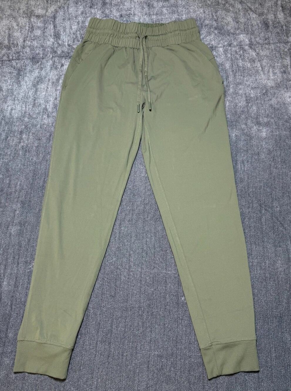NWT Member's Mark Jogger Pants Women's XS Green Elastic Waist Drawstring Pull-On - Picture 1 of 6